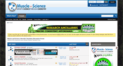 Desktop Screenshot of muscleandscience.com