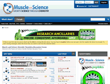Tablet Screenshot of muscleandscience.com